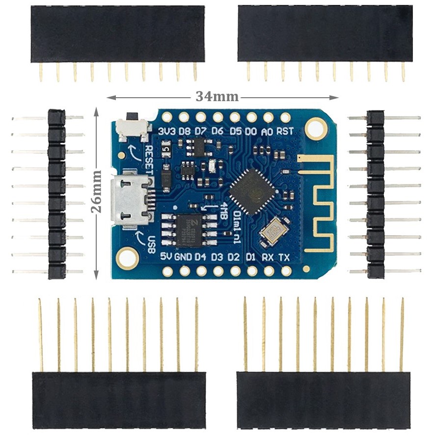 Smart Home Arduino Uno - AITEXM D1 Mini V3.0.0 WIFI Internet