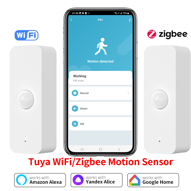 Smart Home Appliances - Tuya WiFi Zigbee PIR Motion Sensor