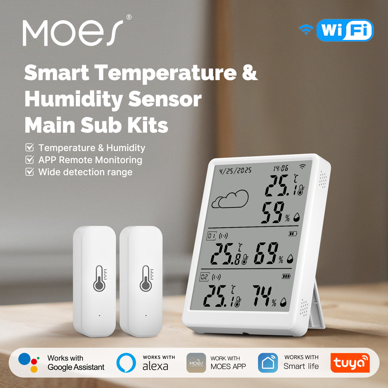 Smart Home Vimar - MOES Tuya WiFi RF433 Smart Temp