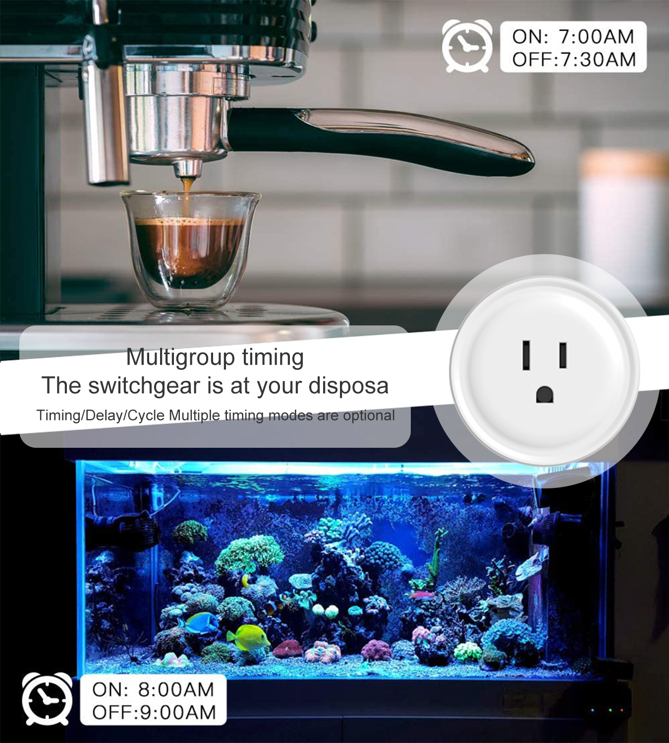 Tuya WiFi US Round 10A Smart P - Smart Home Google Assistant avaliação e preço