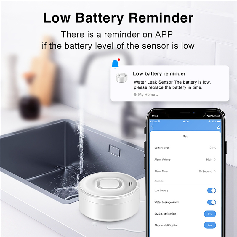 Tuya Smart WIFI Water Leak Sen - Wifi Water Sensor avaliação e preço