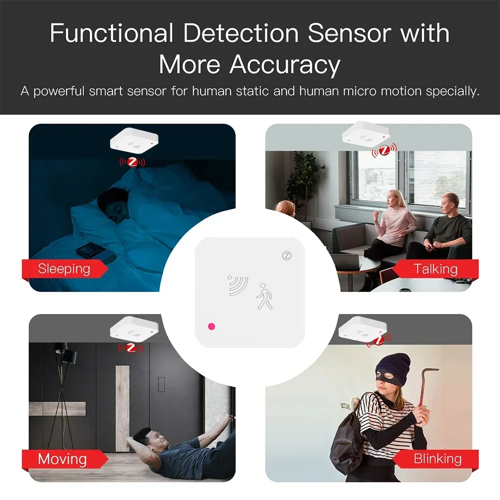 Tuya Zigbee WiFi  Human Presen - Smart Home Google Assistant avaliação e preço