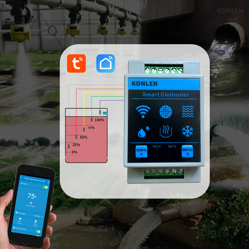 KONLEN Tuya Water Level Sensor - Wifi Water Sensor avaliação e preço