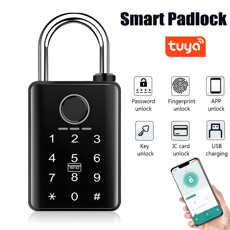 Tuya Smart Door Lock Fingerpri - Smart Home Door Lock avaliação e preço