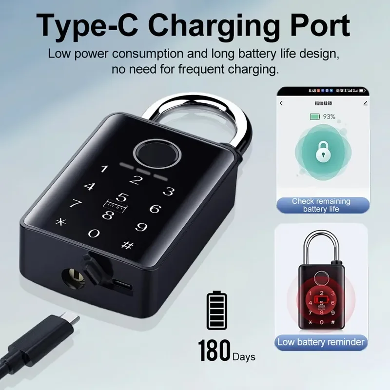 Tuya Smart Door Lock Fingerpri - Smart Home Door Lock avaliação e preço