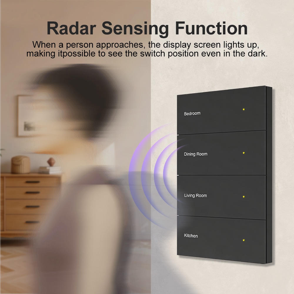 Manhot DIY Name Switch Zigbee  - Smart Home Display avaliação e preço