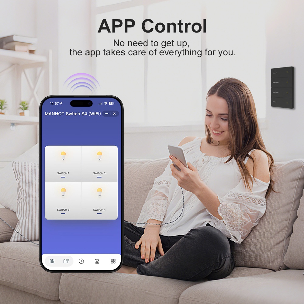 Manhot DIY Name Switch Zigbee  - Smart Home Display avaliação e preço