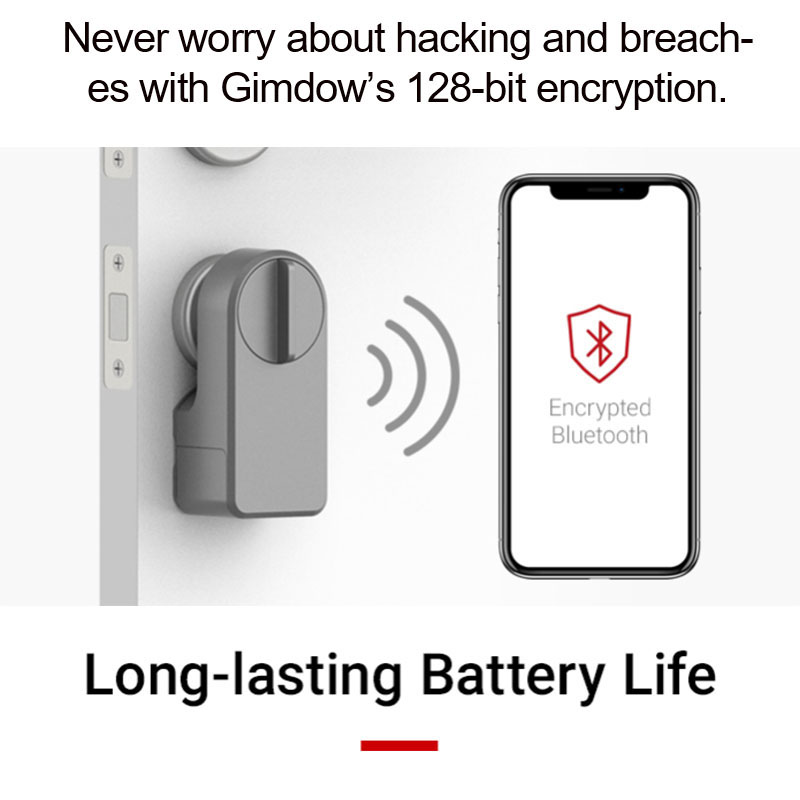 GIMDOW Bluetooth-compatible Ga - Smart Home Door Lock avaliação e preço