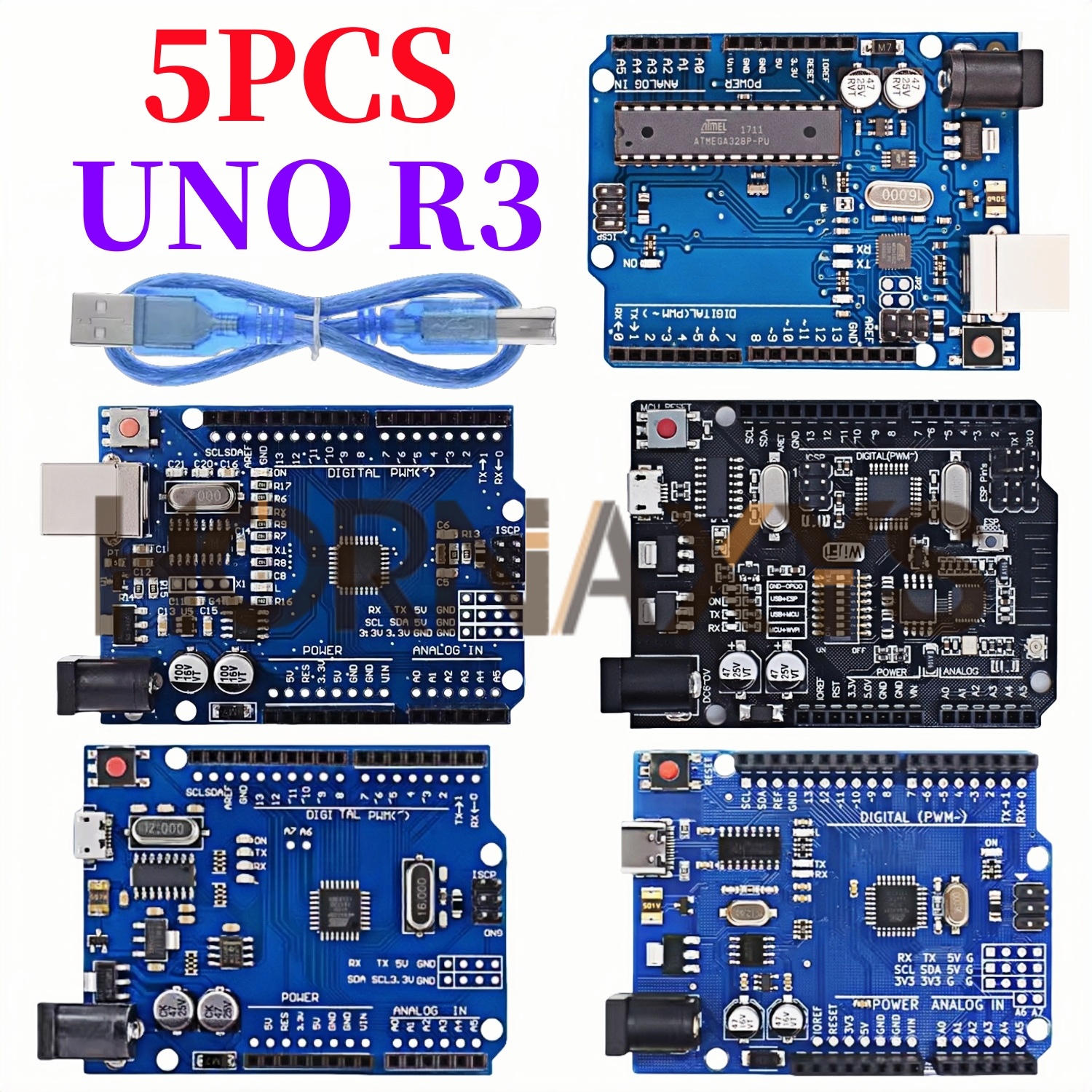 1-5Set/ UNO R3 Official Box AT - Smart Home Arduino Uno avaliação e preço