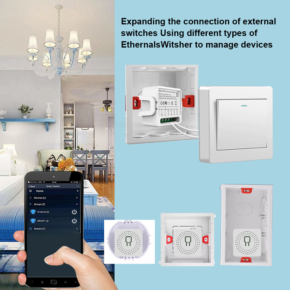 Tuya WiFi Smart Switch 1/2/3/4 - Smart Home Google Assistant avaliação e preço