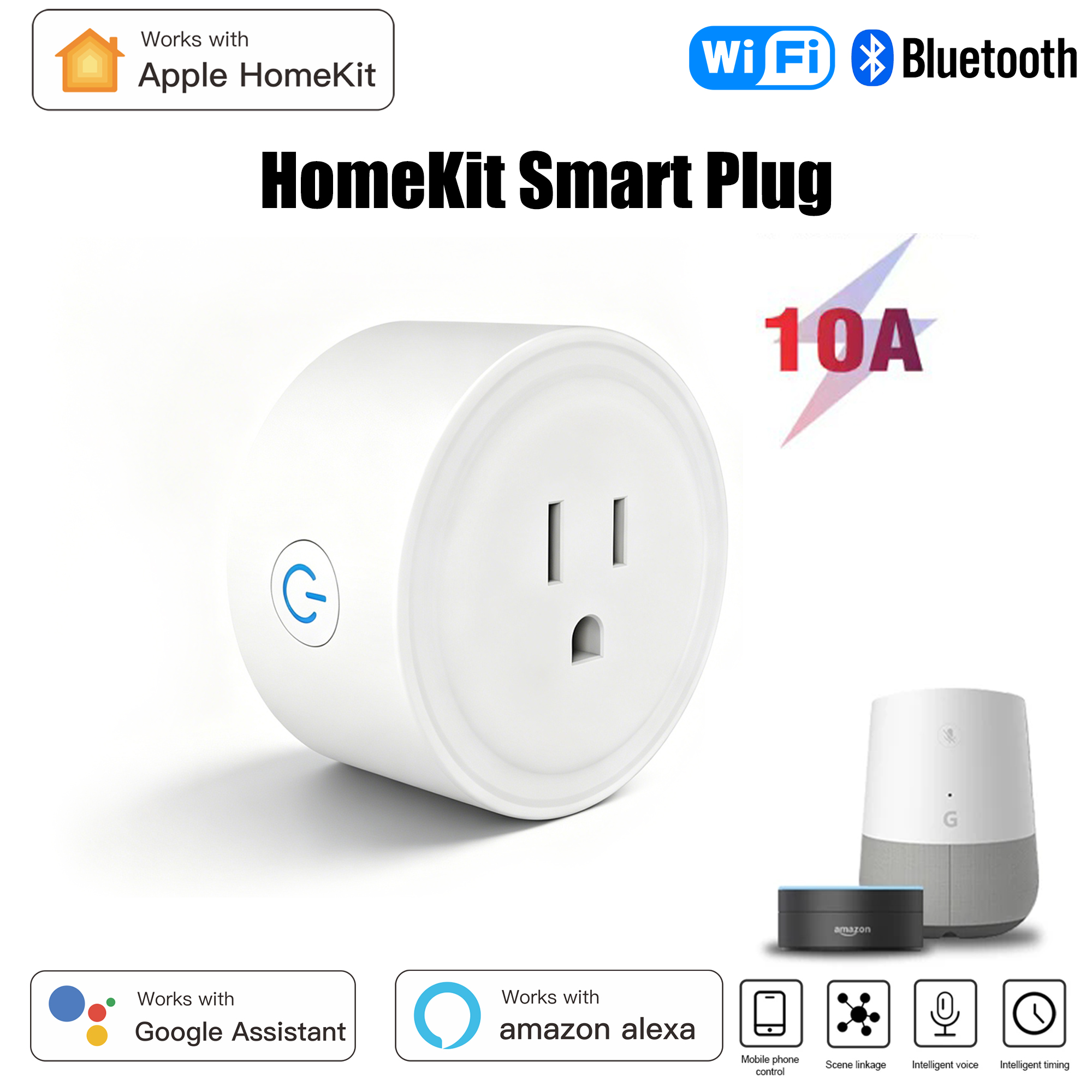 HomeKit US Round Smart Plug 10 - Smart Home Elements avaliação e preço