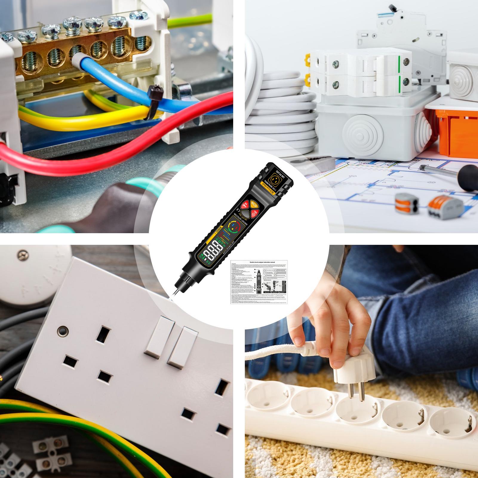 Outlet Tester With LED Display - Smart Home Display avaliação e preço