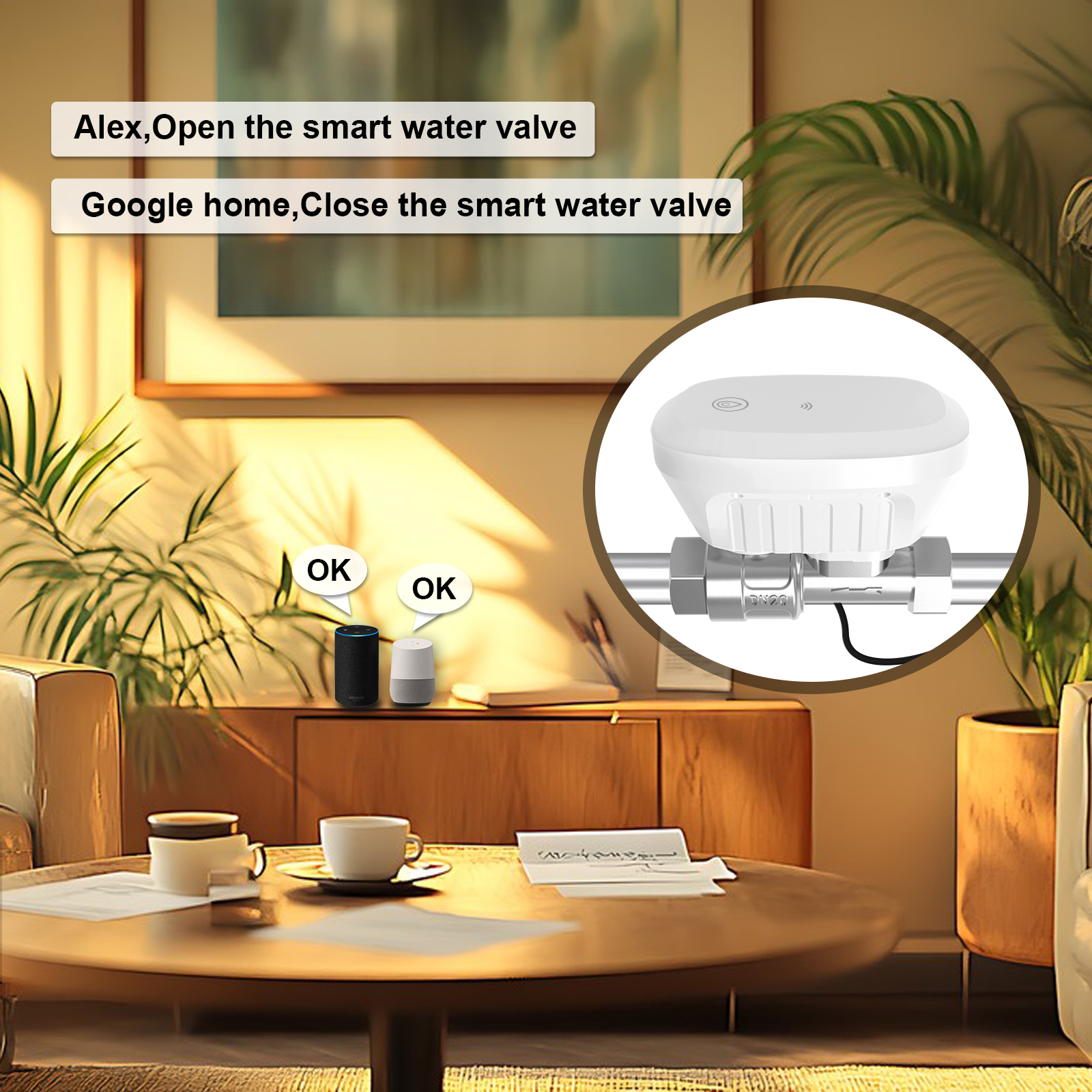 Tuya Smart WiFi Water Valve Wa - Smart Home Google Assistant avaliação e preço