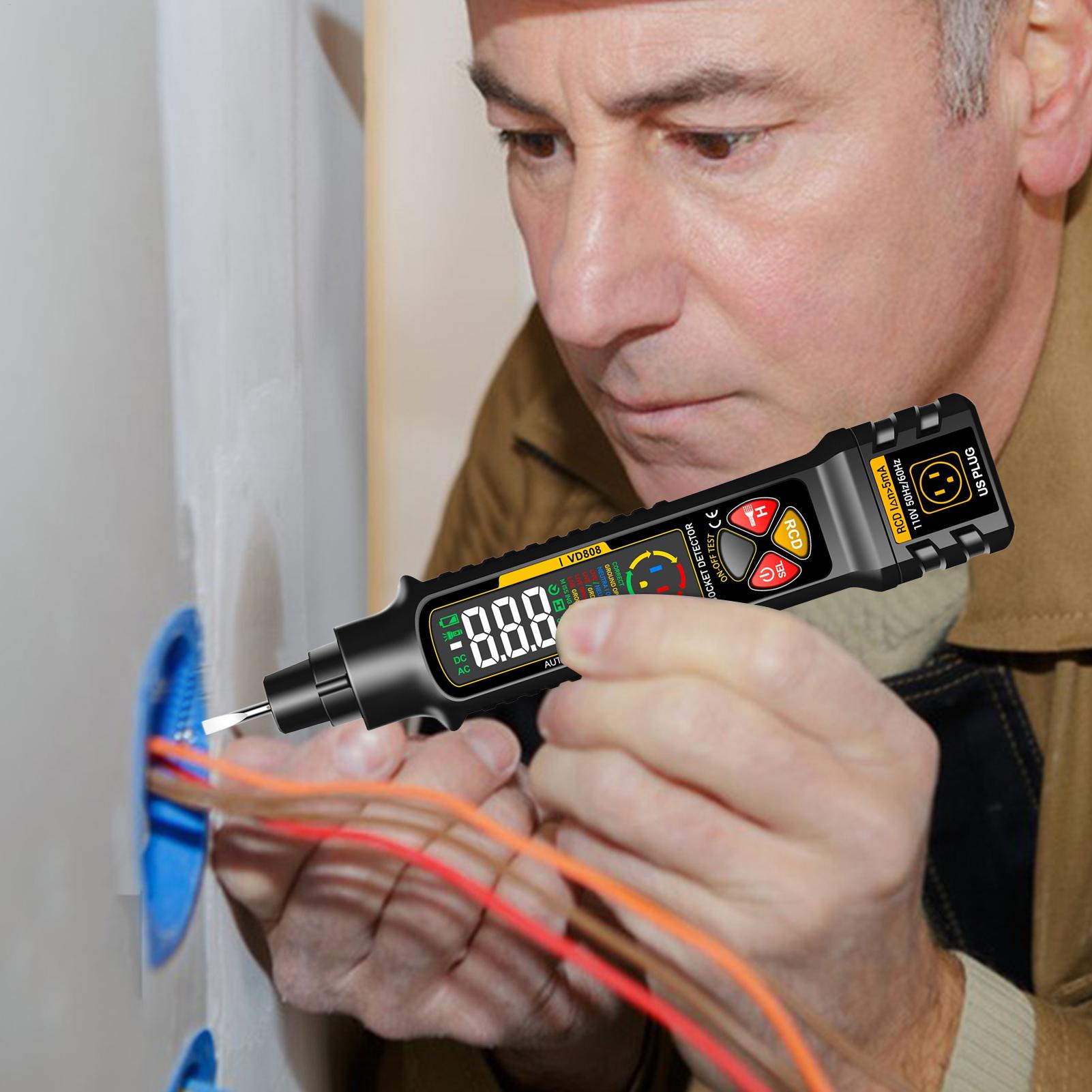 Outlet Tester With LED Display - Smart Home Display avaliação e preço