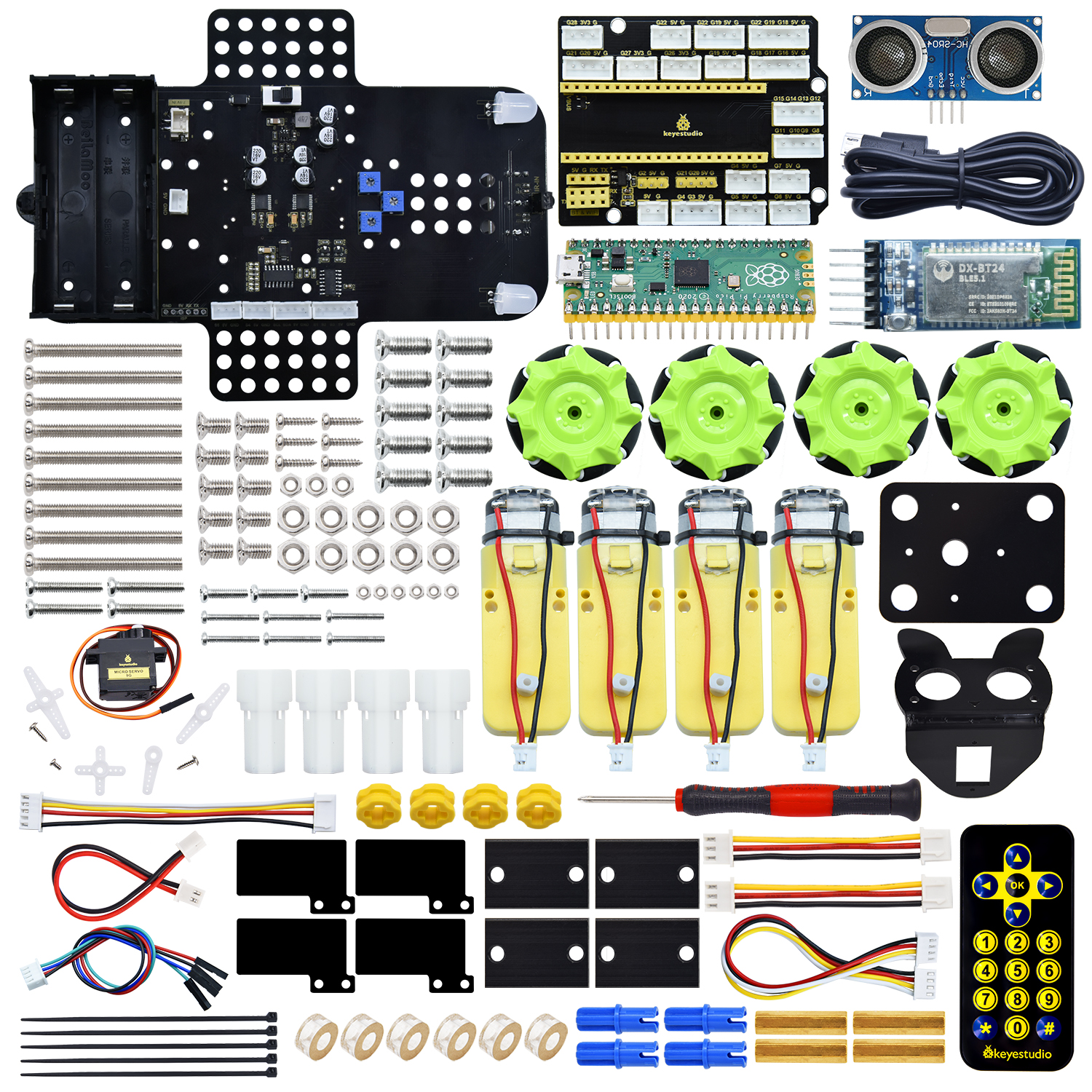 Keyestudio 4WD Raspberry Pi Pi - Smart Home Kit For Arduino avaliação e preço