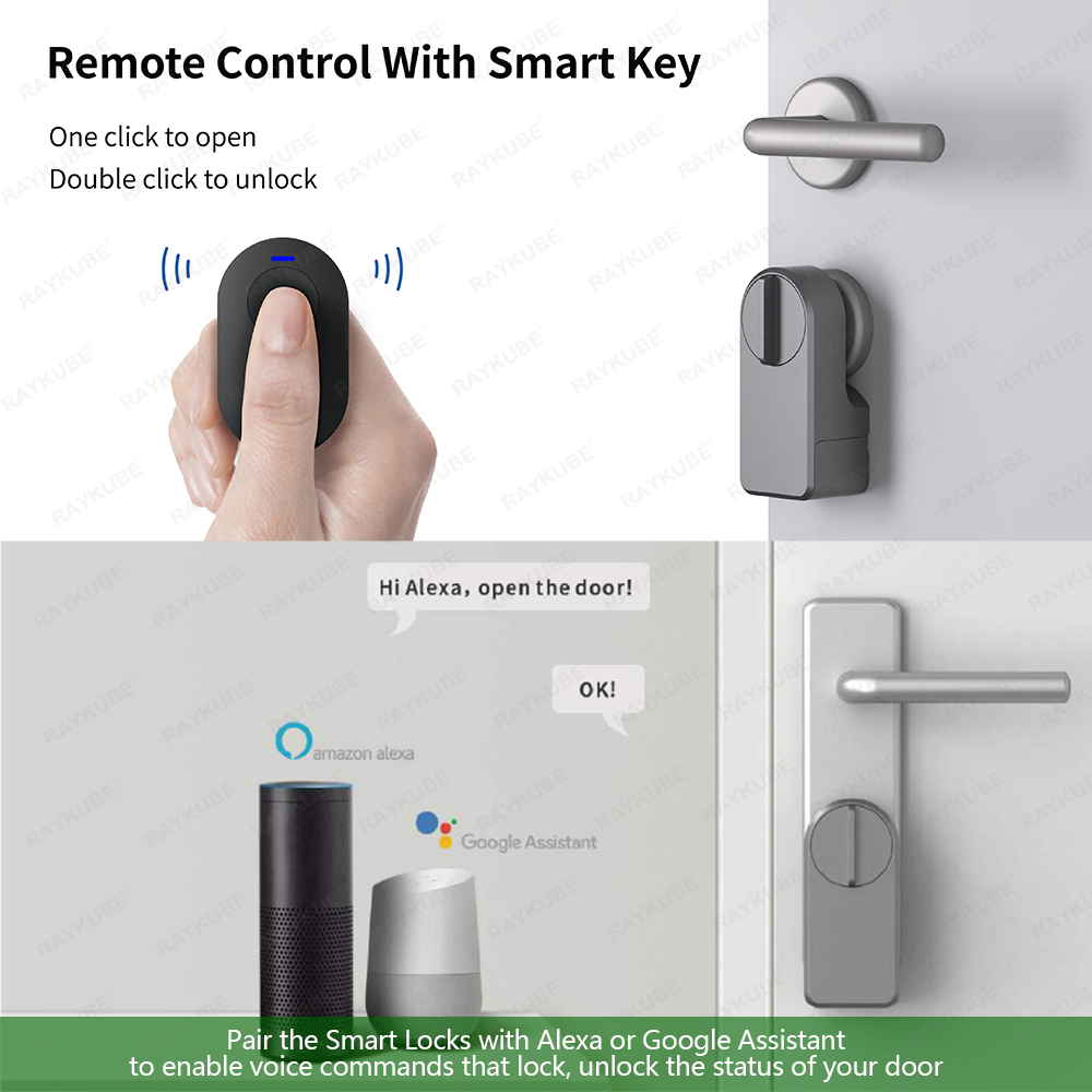 RAYKUBE A1 Pro Tuya BEL Smart  - Smart Home Door Lock avaliação e preço
