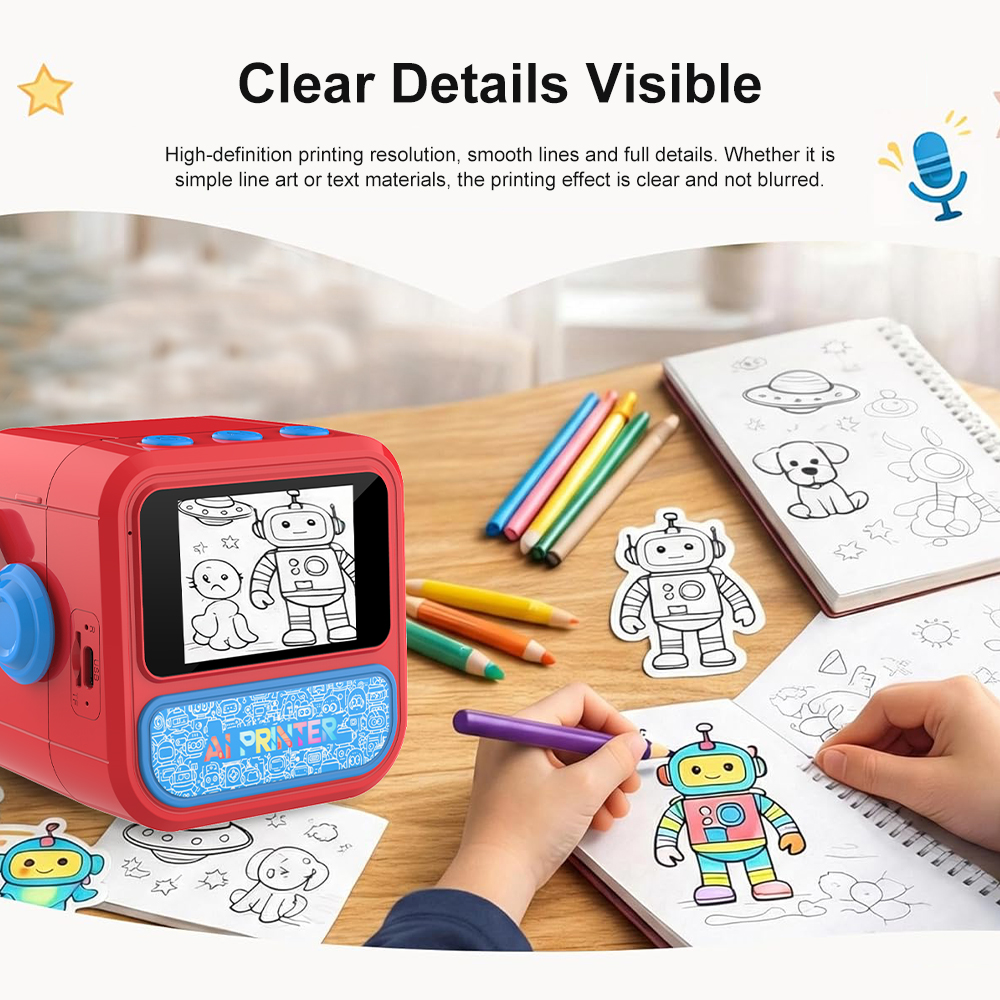 Smart AI Voice Mini Thermal Pr - Smart Home Display avaliação e preço