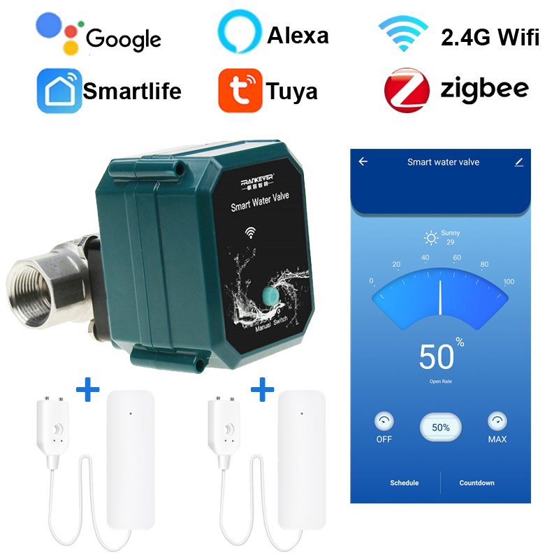 Tuya Zigbee Wifi Valve 0% To 1 - Smart Home Google Assistant avaliação e preço