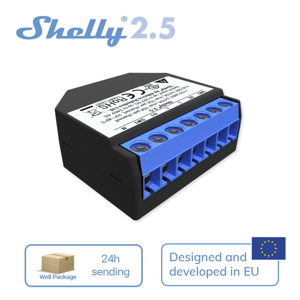 Shelly 2.5 Smart Home Double R - Smart Home Open Source avaliação e preço