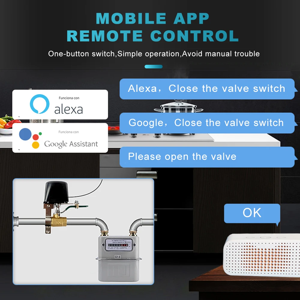 Tuya Wifi Smart Valve Controll - Smart Home Google Assistant avaliação e preço