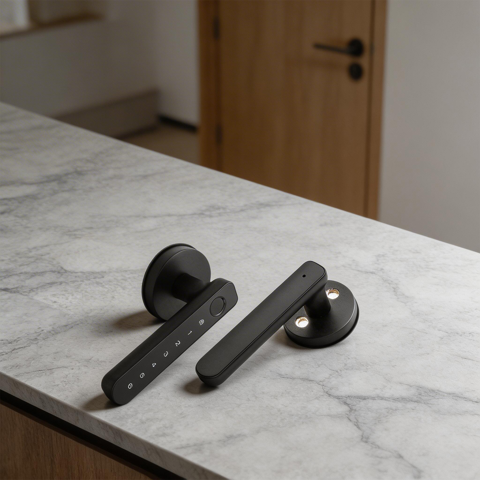 Smart Handle Lock with Fingerp - Smart Home Door Lock avaliação e preço