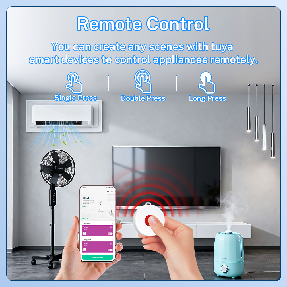 Tuya ZigBee Smart Button IP65  - Smart Home Appliances avaliação e preço
