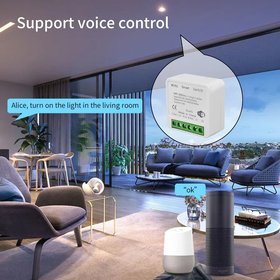 Tuya WiFi Smart Switch Module  - Smart Home Google Assistant avaliação e preço
