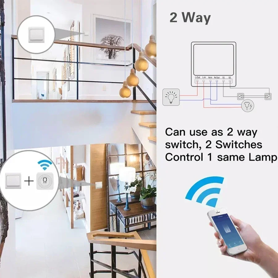 Tuya WiFi Smart Switch Module  - Smart Home Google Assistant avaliação e preço