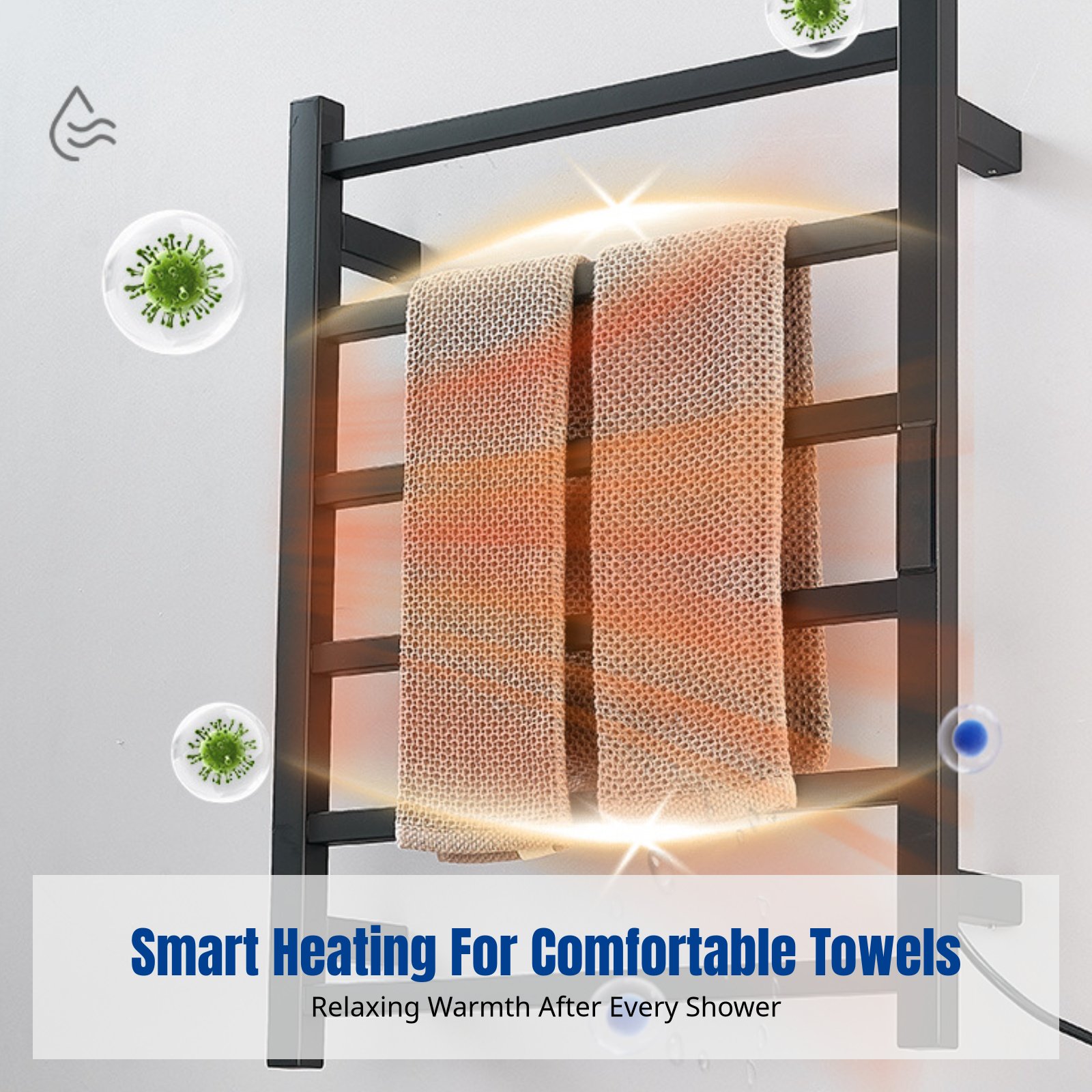 Smart Electric Towel Rack, Hea - Smart Home Display avaliação e preço