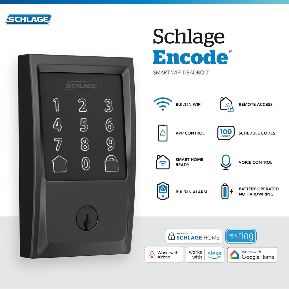 Encode Smart Wi-i Deadbolt Loc - Smart Home Door Lock avaliação e preço