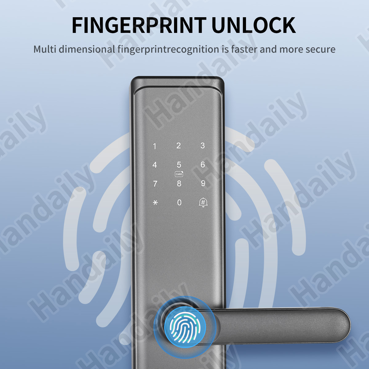 Tuya Wifi TTlock App Fingerpri - Smart Home Door Lock avaliação e preço