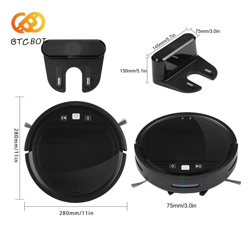 Robot Vacuum Cleaner 2500PA Sm - Smart Home Floor Plan avaliação e preço