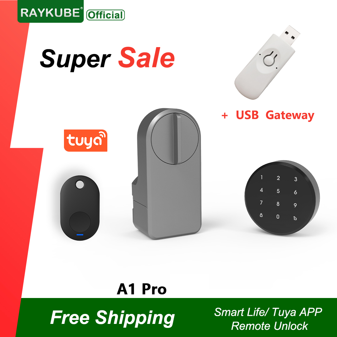 RAYKUBE A1 Pro Tuya BEL Smart  - Smart Home Door Lock avaliação e preço