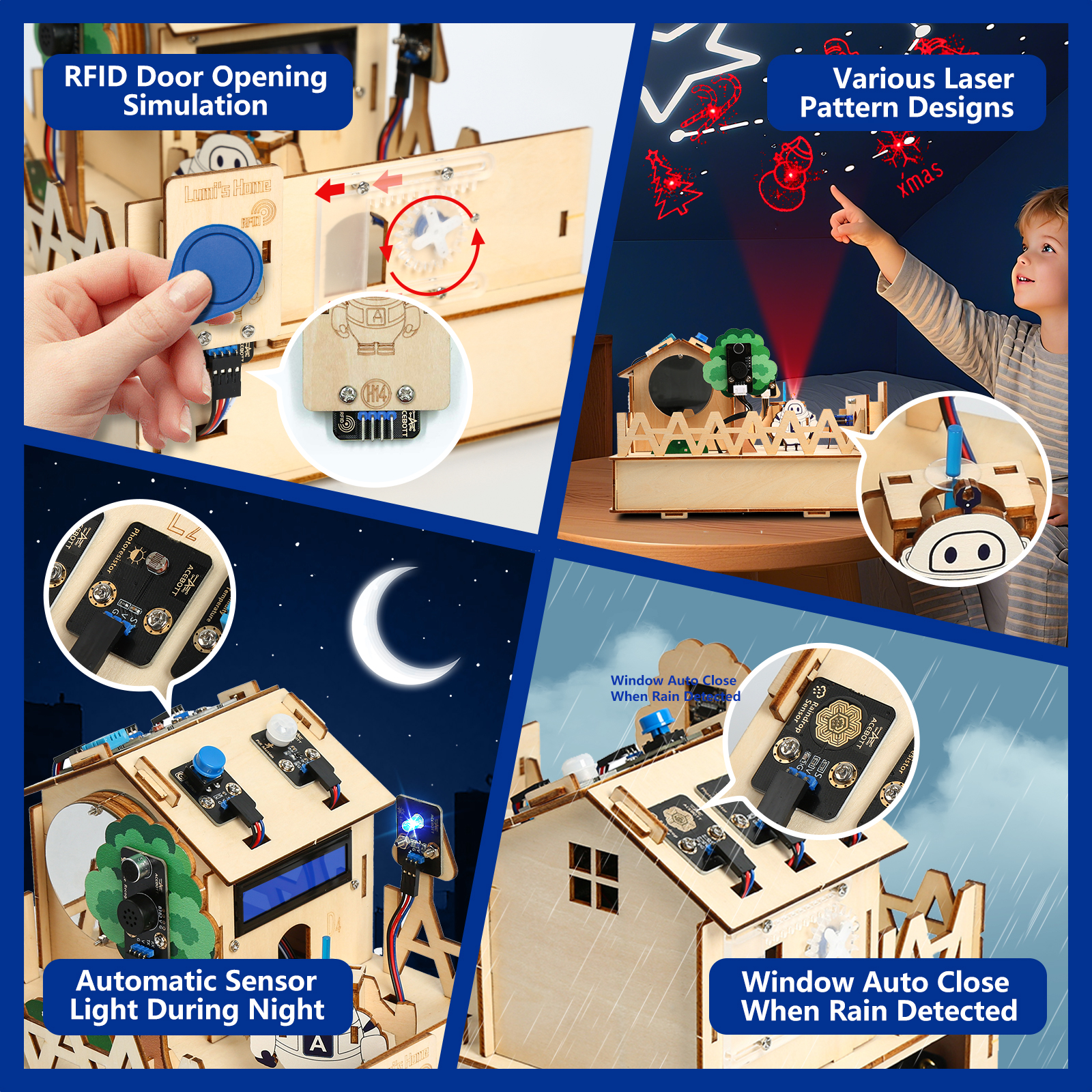 ACEBOTT ESP32 RFID Smart IOT H - Smart Home Kit For Arduino avaliação e preço