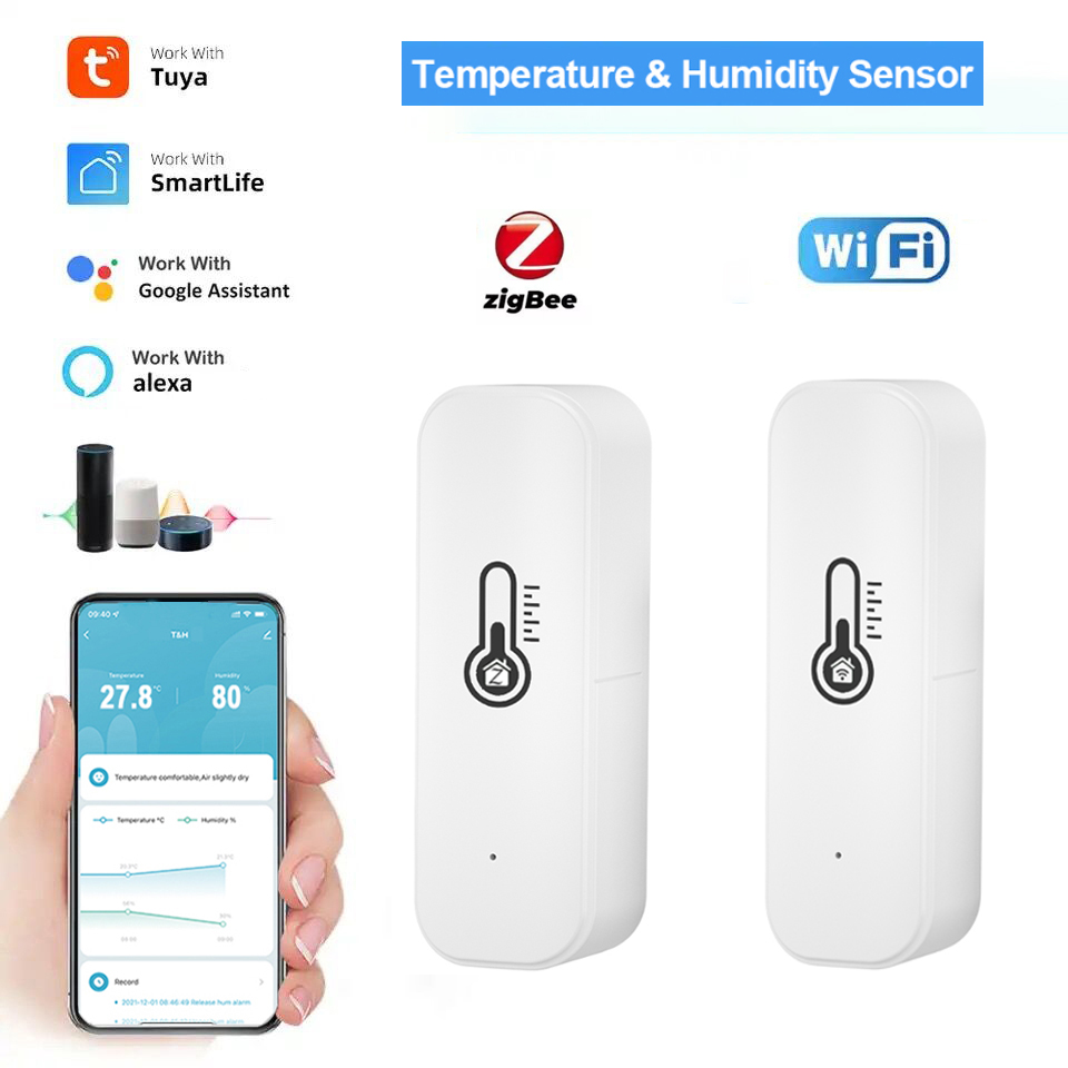 Tuya WiFi/ZigBee Temperature a - Smart Home Google Assistant avaliação e preço