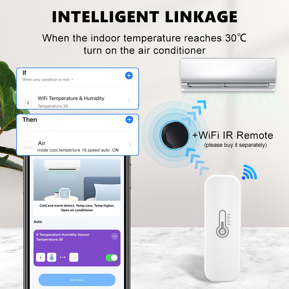 Tuya WiFi/ZigBee Temperature a - Smart Home Google Assistant avaliação e preço