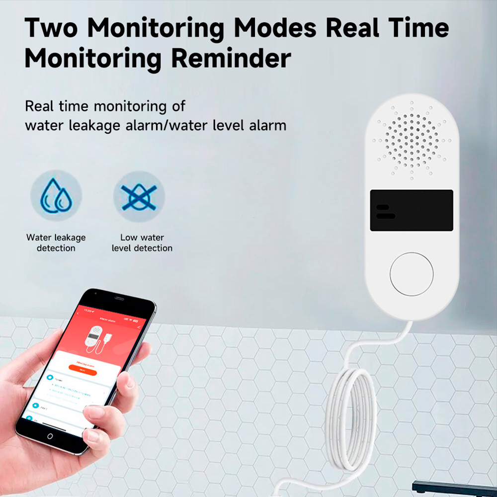 Tuya Wifi Water Leak Detector  - Wifi Water Sensor avaliação e preço