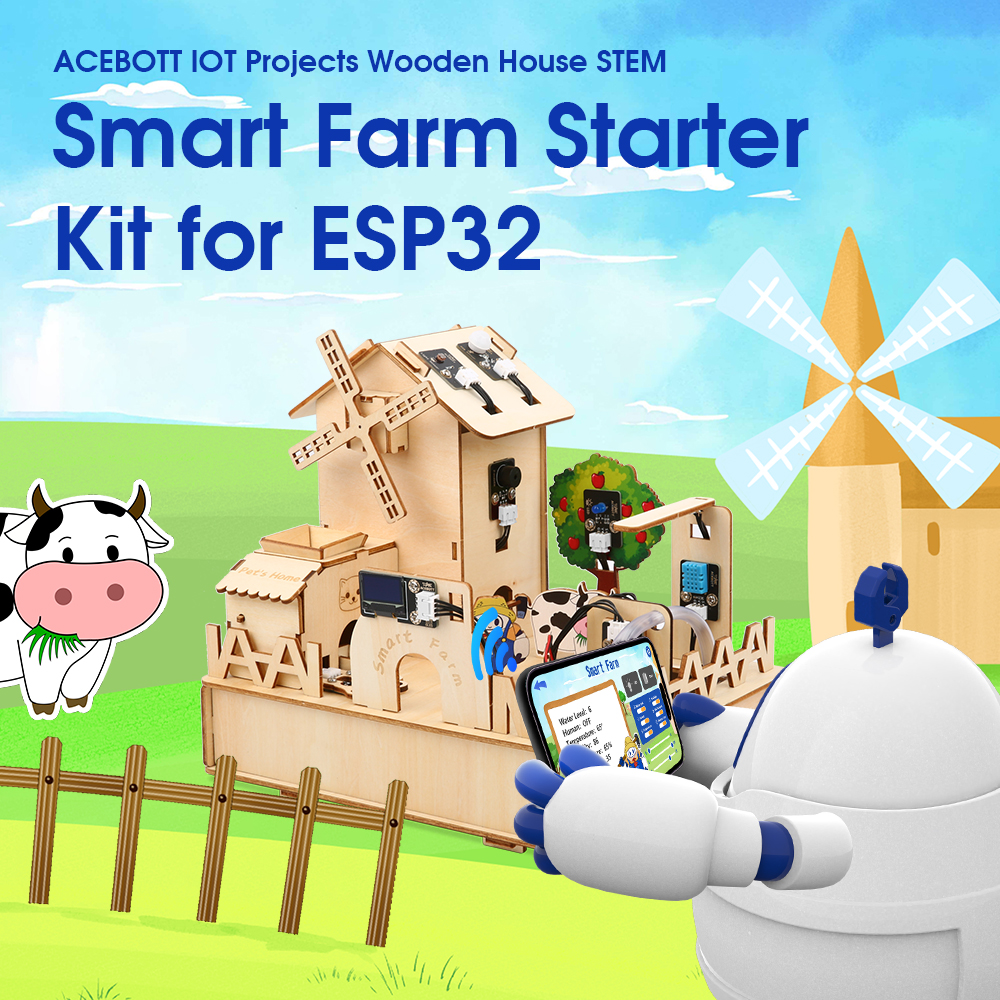 ACEBOTT ESP32 IOT Projects Woo - Smart Home Kit For Arduino avaliação e preço