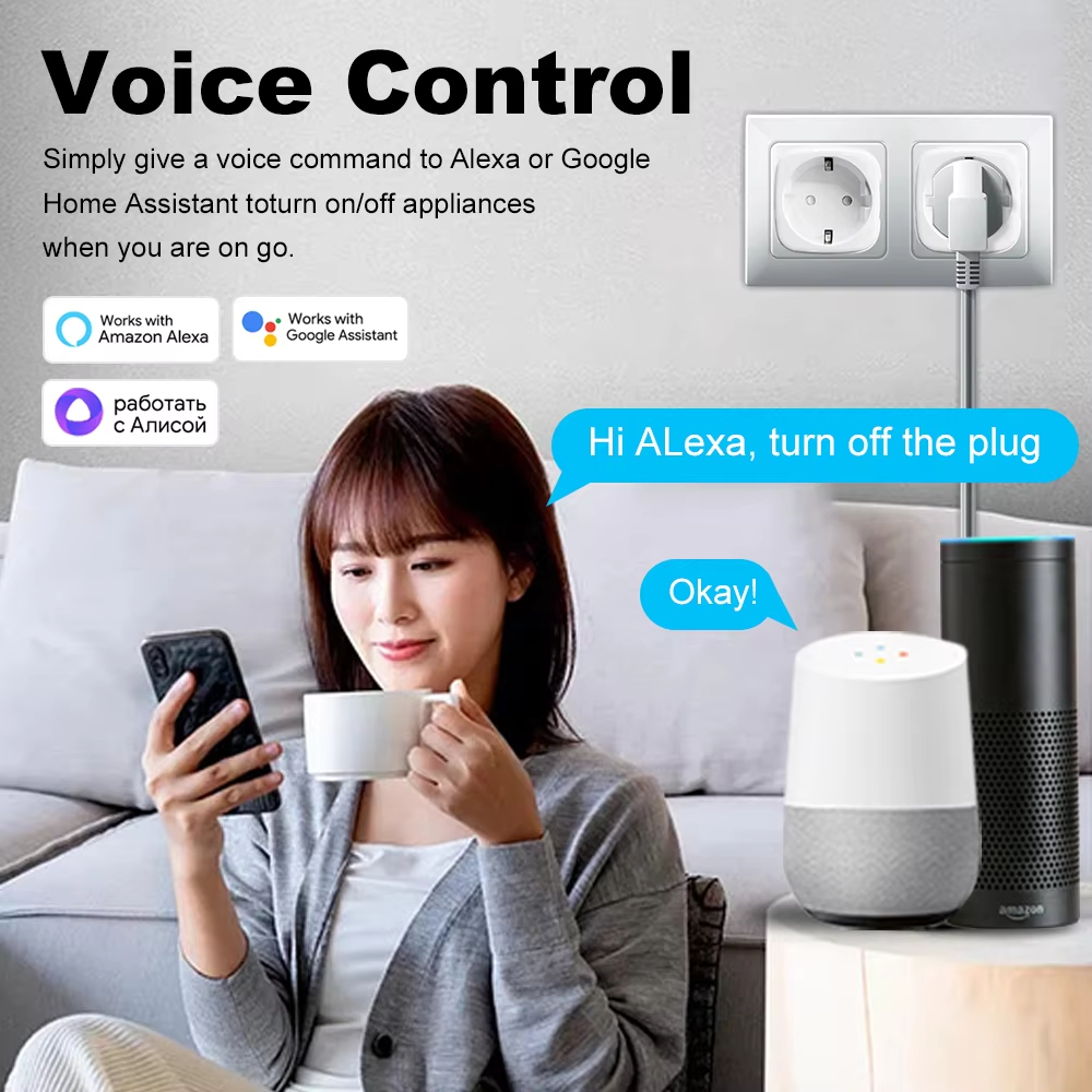 20A AC100-240V Wifi Smart Plug - Smart Home Elements avaliação e preço