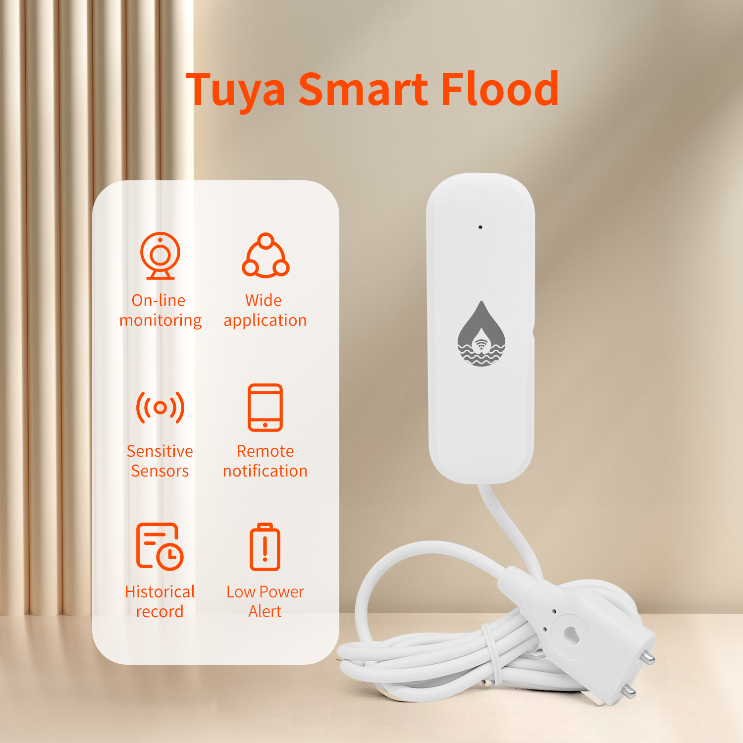 YFK Tuya WiFi Water Leakage Se - Wifi Water Sensor avaliação e preço