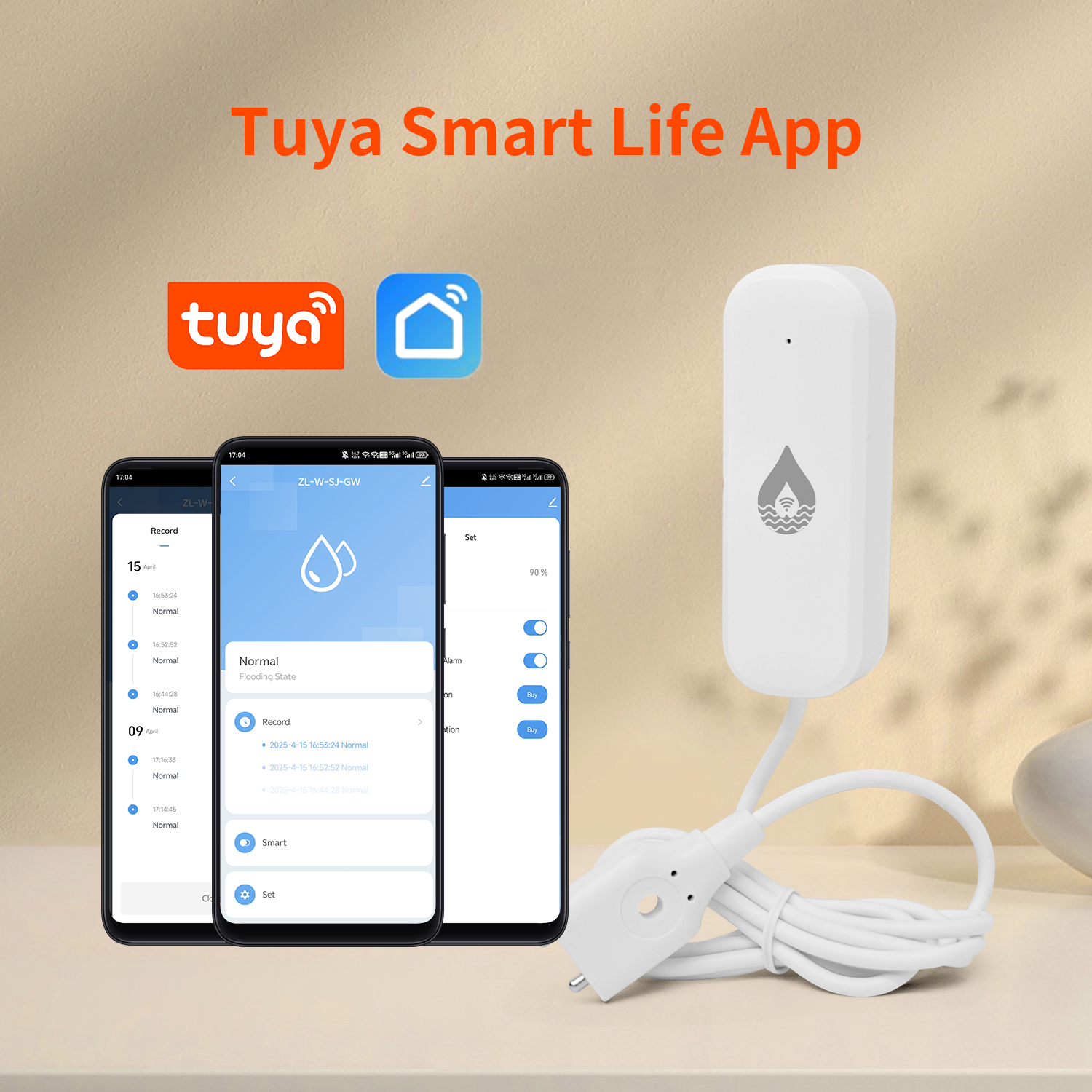 YFK Tuya WiFi Water Leakage Se - Wifi Water Sensor avaliação e preço