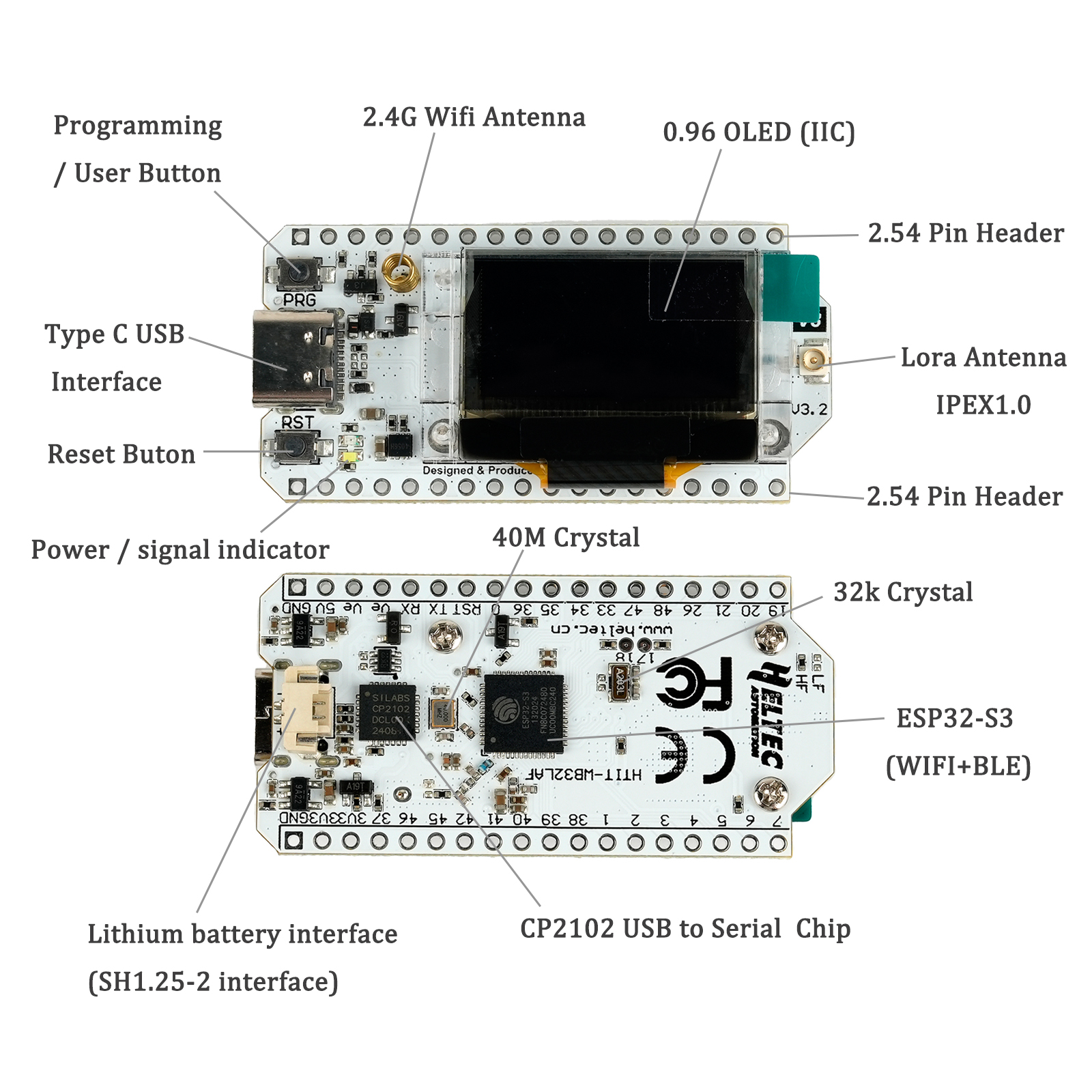 2Sets ESP32 LoRa V3 Developmen - Smart Home Kit For Arduino avaliação e preço