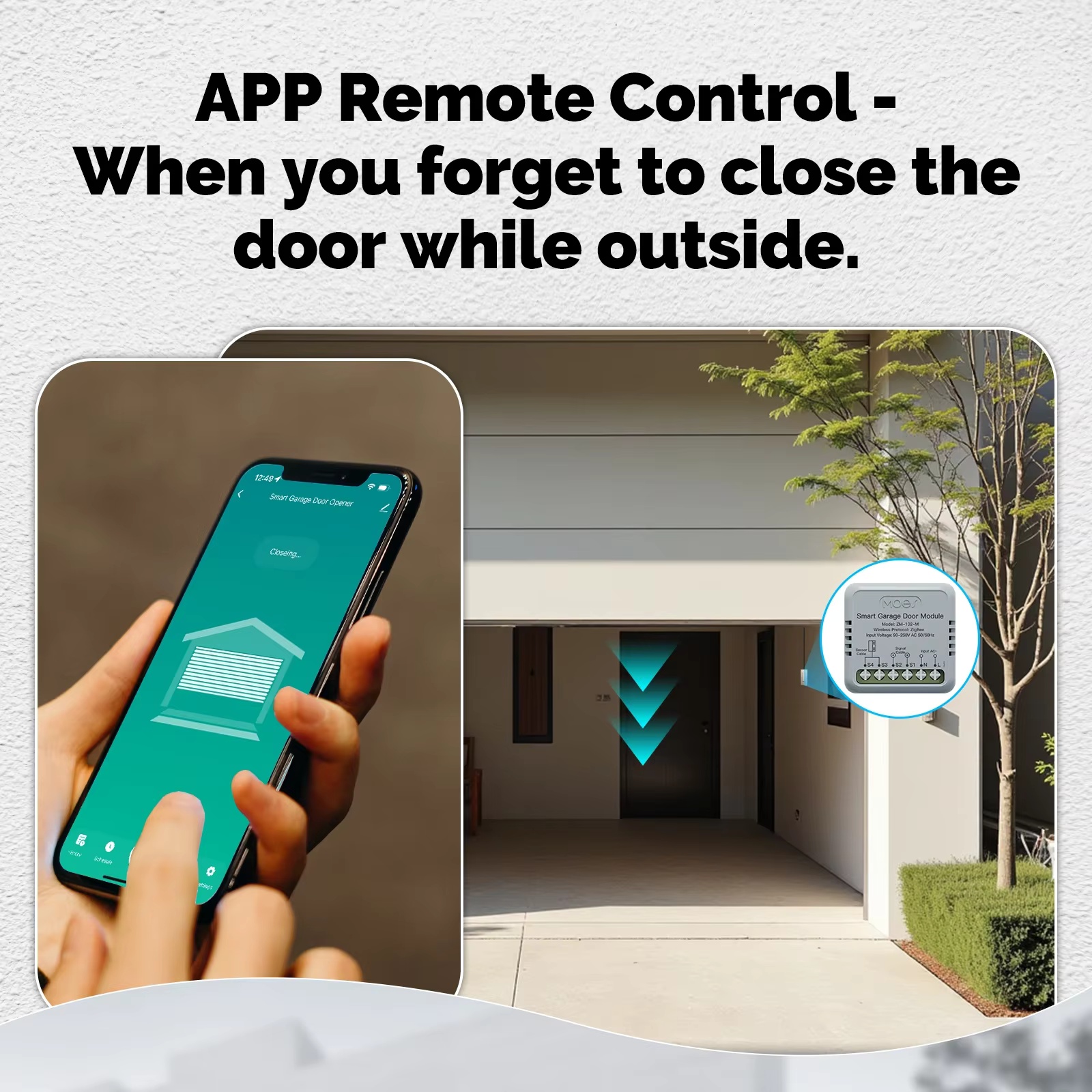 MOES Zigbee Garage Door Contro - Smart Home Google Assistant avaliação e preço
