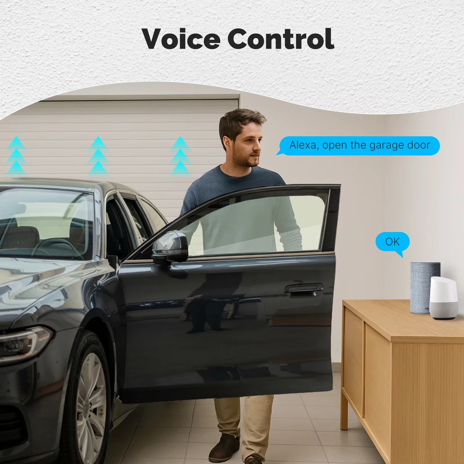 MOES Zigbee Garage Door Contro - Smart Home Google Assistant avaliação e preço