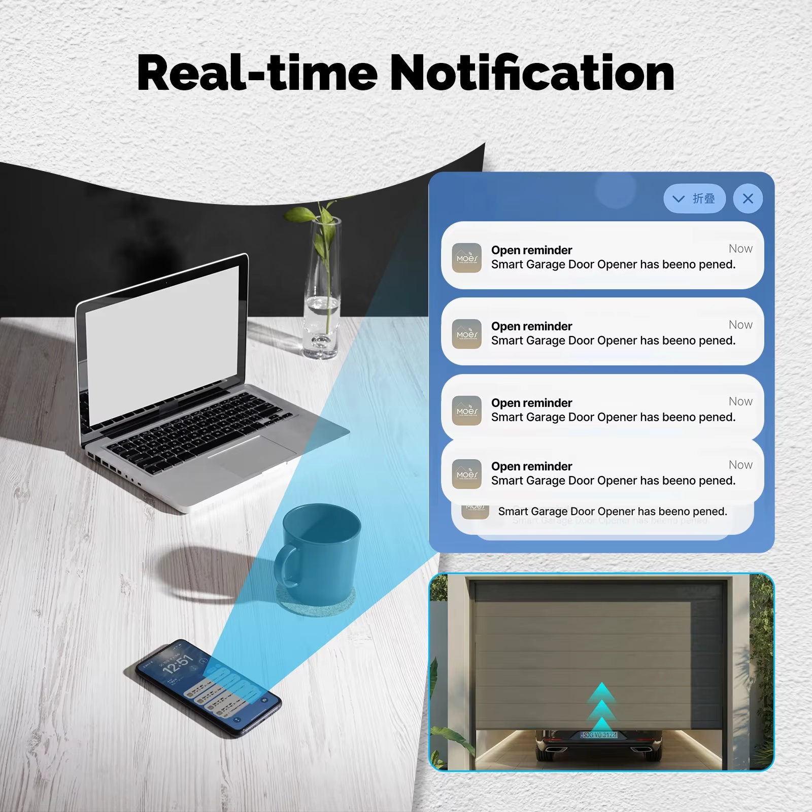 MOES Zigbee Garage Door Contro - Smart Home Google Assistant avaliação e preço