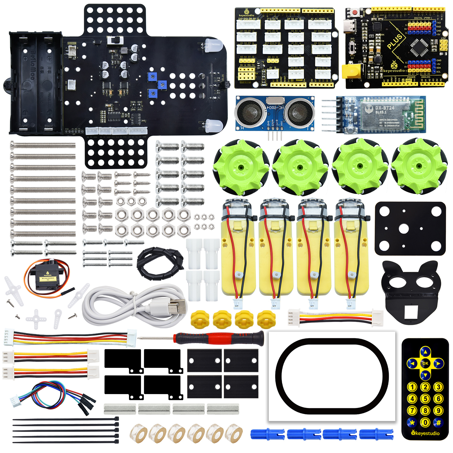 Keyestudio Mecanum 4WD  Robot  - Smart Home Kit For Arduino avaliação e preço