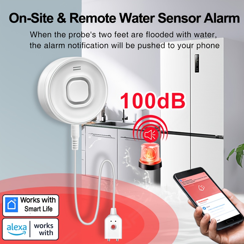 YNF Smart WiFi Water Leak Dete - Wifi Water Sensor avaliação e preço