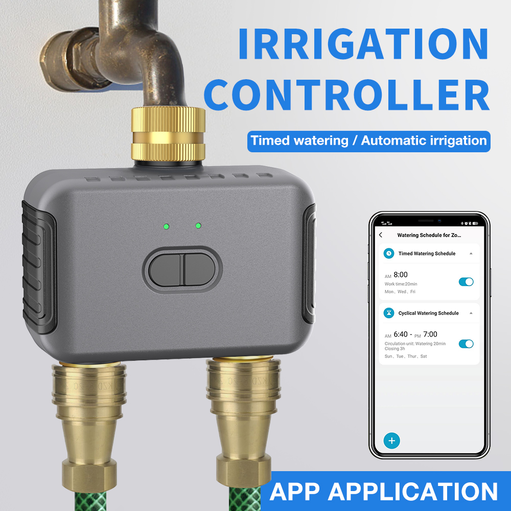 Tuya 2 Zone Watering Timer Gar - Smart Home Appliances avaliação e preço